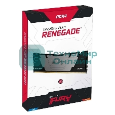 Оперативная память Kingston Fury Renegade, DDR4, 64Gb (2x32Gb), 3600MHz, CL18, DIMM, с радиатором, черный