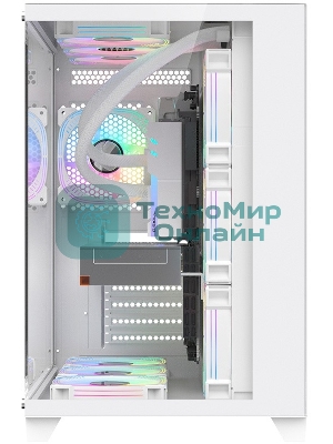 Компьютерный корпус 1STPLAYER MEGAVIEW MV8-TP белый/ATX/MV8-TP-WH