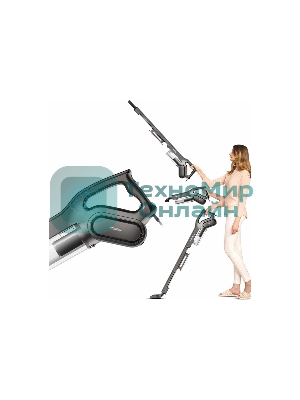 Пылесос вертикальный Deerma DX700S черный, питание от сети, 210 Вт, уборка сухая, пылесборник 0.8 л