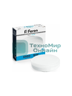 Лампа светодиодная Feron LB-452 LED 9Вт GX53 дневной таблетка