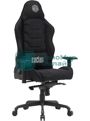 Кресло Cactus CS-CHR-MC04-BBK черный, экокожа