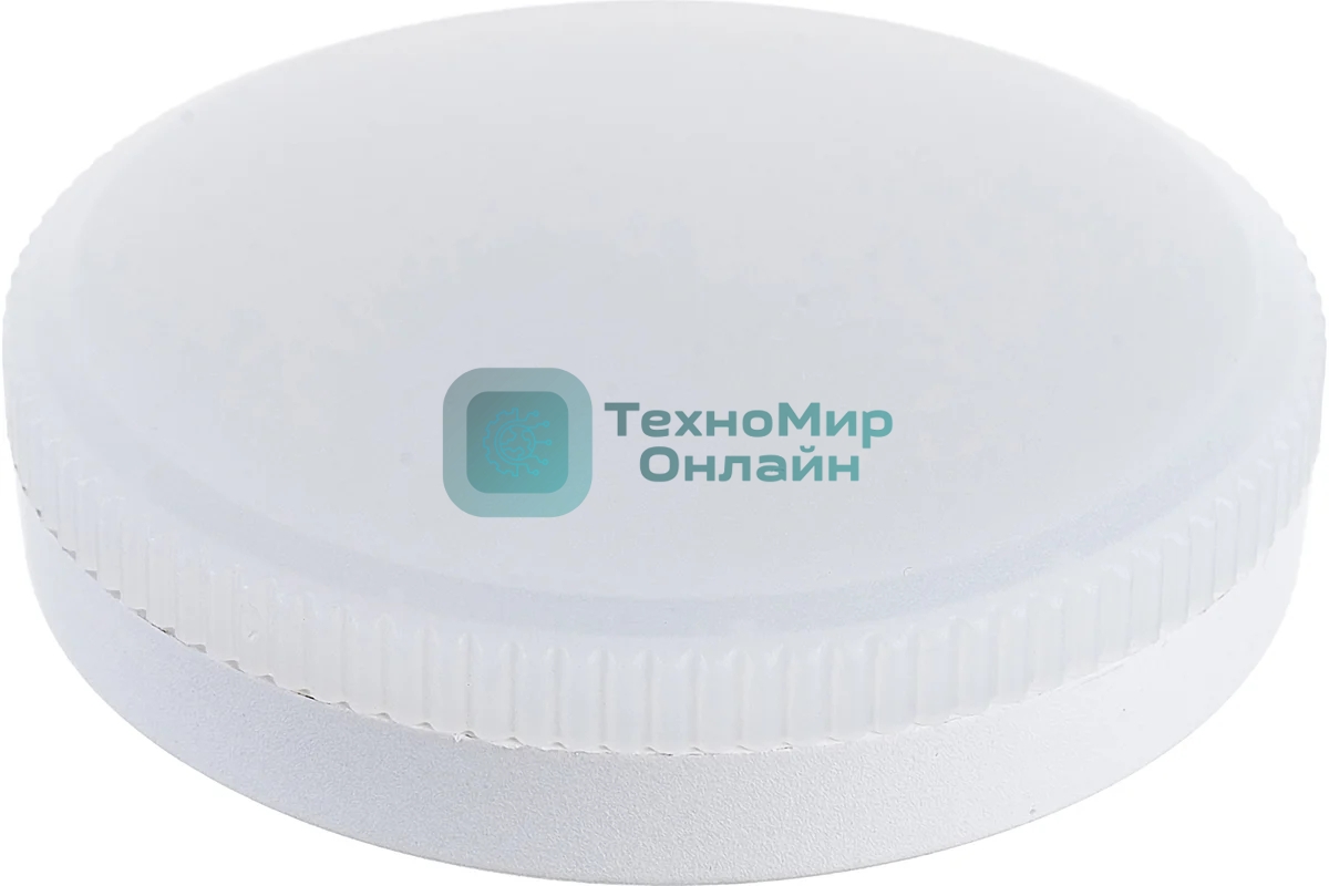 Лампа светодиодная SAFFIT SBGX5308 (55185) 8Вт GX53 теплый таблетка