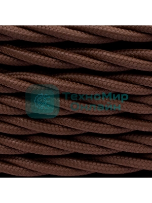 Провод ретро Bironi B1-435-72-50 3х2.5 матовый коричневый (уп. 50 м)