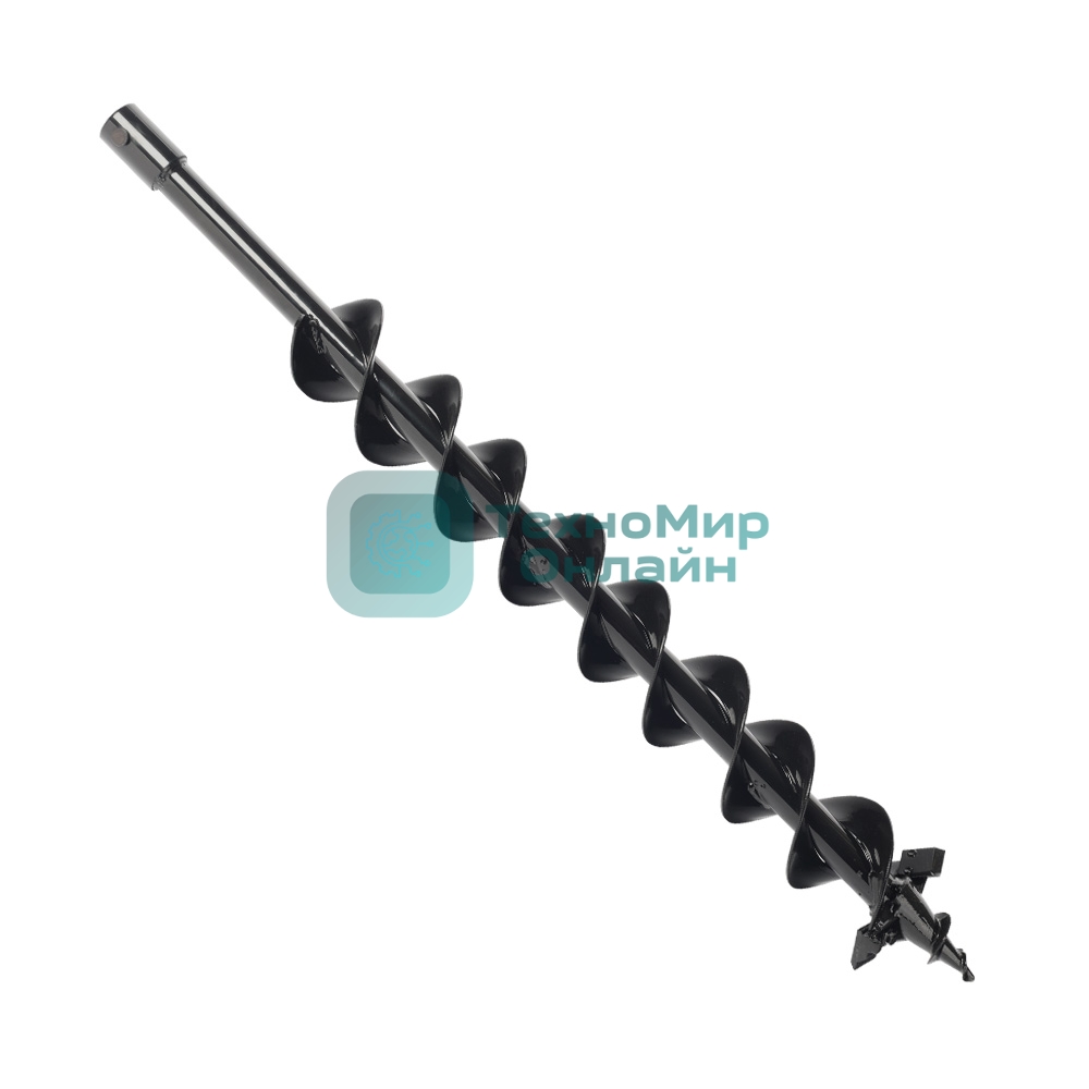 Шнек двухзаходный PATRIOT D 80B для грунта к бензобуру со сменными лезвиями, диаметр 80мм 742004453