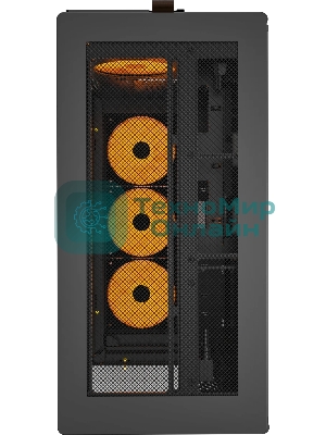 Компьютерный корпус Montech HS02 PRO черный без БП ATX 4x140мм 2xUSB 3.0 audio bott PSU