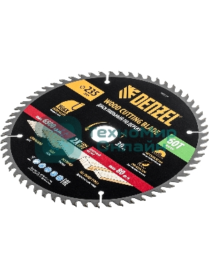 Пильный диск по дереву Denzel ф235 х 30 мм, 60 зубьев