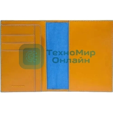 Обложка для паспорта Piquadro Blue Square PP1660B2/G желтый натур.кожа