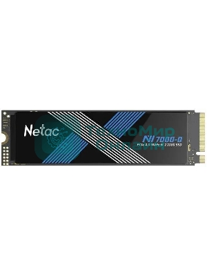 Накопитель SSD Netac NV7000-Q, 2Tb, M.2 2280, PCIe 4.0 x4, NVMe, R/W 7100/6200, с радиатором