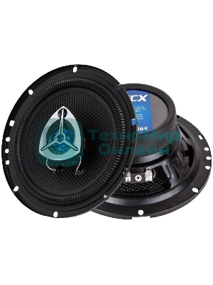 Колонки автомобильные Kicx GX-165 140Вт 92дБ 4Ом 16.5см (6 1/2дюйм) (ком.:2кол.) коаксиальные трехполосные
