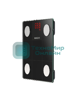 Весы напольные Maxvi BS101 черный