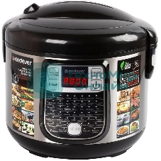 Мультиварка Endever Vita-95, мощность 1000 Вт, черный/стальной, емкость 5л, 45 авторежимов работы, книга рецептов
