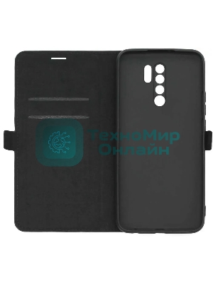 Чехол (флип-кейс) BORASCO для Xiaomi Redmi 9, черный