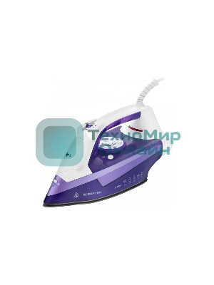 Утюг BRAYER BR4004 фиолетовый/белый, 2400 Вт, 25 г/мин, 140 г/мин, 280 мл