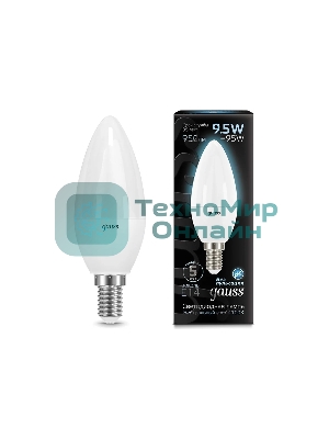 Лампа светодиодная LED Gauss Candle E14 9.5Вт 4100К