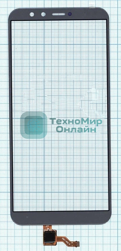Сенсорное стекло (тачскрин) для Huawei Honor 9 Lite, серое