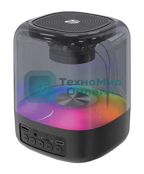 Акустическая система QUMO Plasma ВТ 0082 5 ВТ объемное звучание RGb подсветка