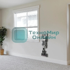 Пылесос вертикальный Coolfort CF-3000 серый, питание от аккумулятора, 135 Вт, уборка сухая, пылесборник 0.5 л, работа от АКБ max 35 мин.