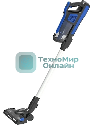 Пылесос вертикальный Blackton Bt VCA1401B черный/синий, питание от аккумулятора, 25 Вт, уборка сухая, пылесборник 0.6 л, работа от АКБ max 40 мин
