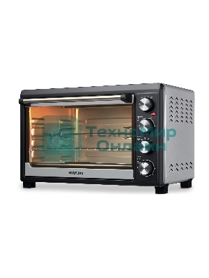 Мини-печь Hyundai MIO-HY076 45л. 2000Вт серебристый/черный