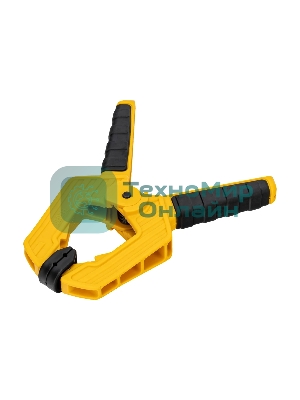 Струбцина клещеобразная Denzel усиленная 80 х 60 мм, двухкомпонентные рукоятки