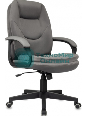 Кресло руководителя Бюрократ CH-668 темно-серый Holland 18, крестов. пластик