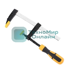 Струбцина F-образная Deli DL110830 300x80 мм, макс. усилие зажима 1500N, резьба 9,5мм