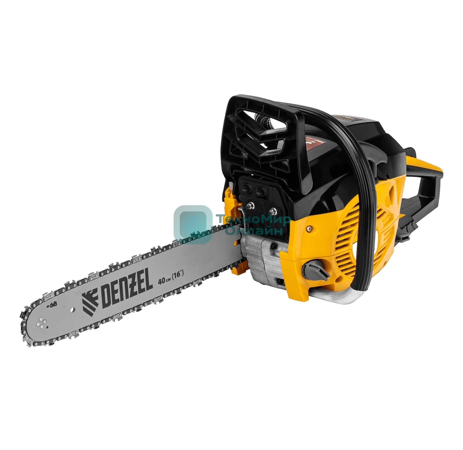 Пила цепная бензиновая Denzel DGS-4516 шина 40 см, 45 см 3, 3,0 л.с., шаг 3/8, паз 1,3 мм, 57 зв