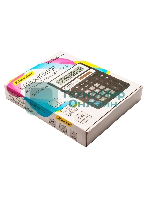 Калькулятор настольный Silwerhof SH-888X-14 черный 14-разр.