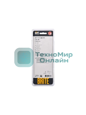 Рамка 3-местная IEK BRITE РУ-3-2-БрЧ стекло черный