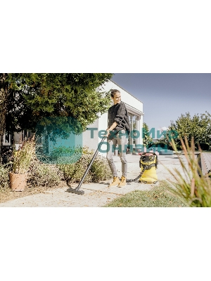 Строительный пылесос Karcher WD 5 V-25/5/22 желтый, 1100 Вт, уборка сухая/сбор воды, пылесборник мешок/контейнер, 25 л