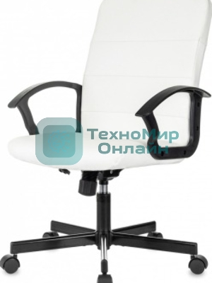 Кресло Бюрократ Triest белый, экокожа