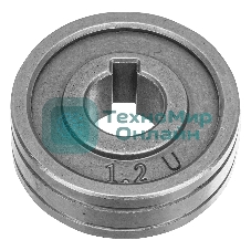 Подающий ролик Denzel U профиль под алюминиевую проволоку 1,0-1,2 мм, 2 шт