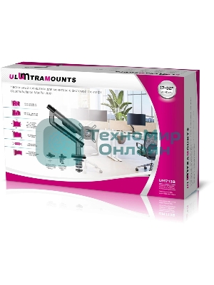 Кронштейн для мониторов Ultramounts UM713B черный 17