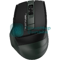 Мышь беспроводная A4Tech Fstyler FB35 зеленый/черный, 2000 dpi, радиоканал, Bluetooth, USB, кнопки - 6