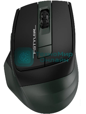 Мышь беспроводная A4Tech Fstyler FB35 зеленый/черный, 2000 dpi, радиоканал, Bluetooth, USB, кнопки - 6