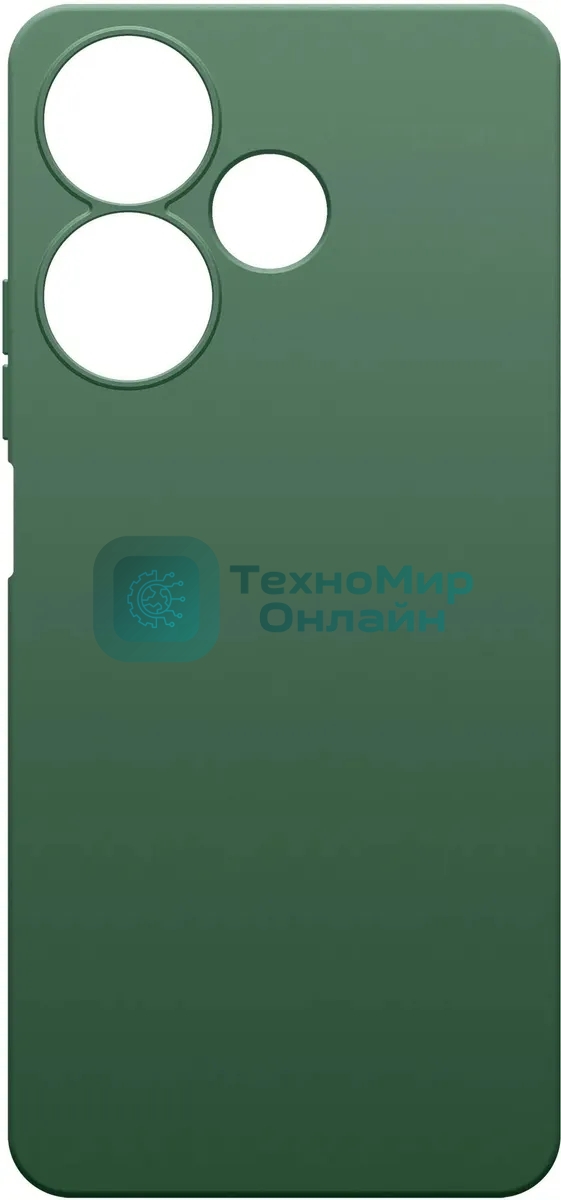 Чехол (клип-кейс) BoraSCO для Xiaomi Poco M6 4G Silicone Case зеленый опал (73629)