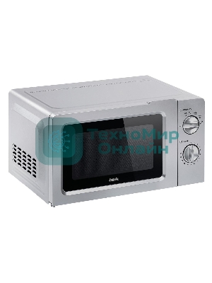 Микроволновая печь BBK 17MWS-784M/B серебристый, 17 л, 700 Вт, переключатели - поворотный механизм