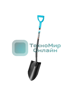 Лопата штыковая профессиональная Palisad LUXE 220х360х1200 мм, удлиненный штык, цельнометал.