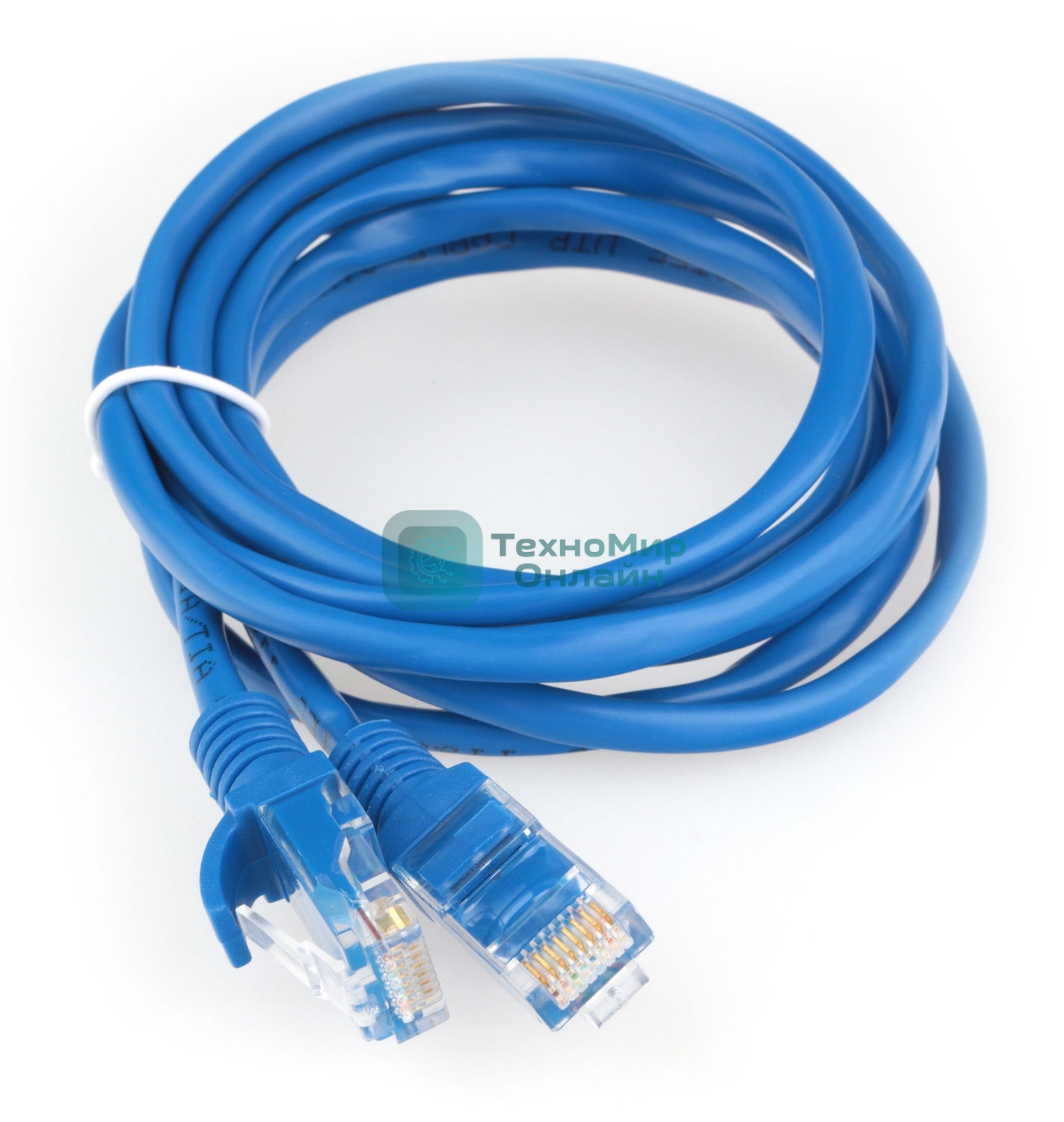 Патч-корд CCA light UTP Гарнизон PC-UTP-5e-2-B cat.5e, 2м, литой, многожильный синий