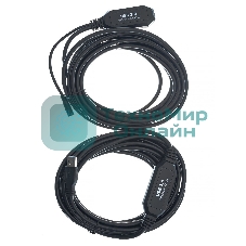 Кабель-адаптер USB3.0-repeater, удлинительный активный Am-->Af 10м VCOM