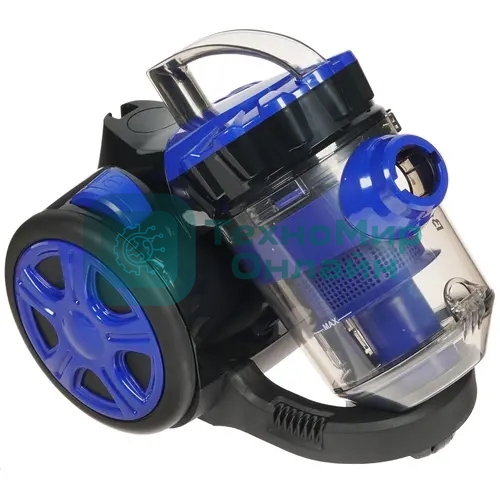 Пылесос Blackton Bt VC1604C черный/синий, 350/1600 Вт, уборка сухая, пылесборник контейнер, 2 л