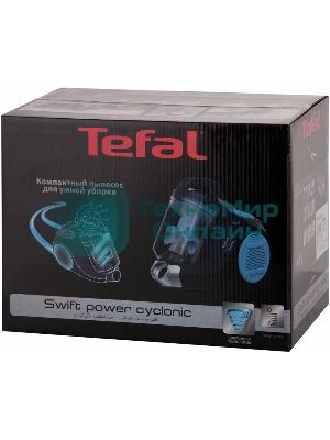Пылесос Tefal TW2971EA синий, 200/750 Вт, уборка сухая, пылесборник контейнер 1.2 л