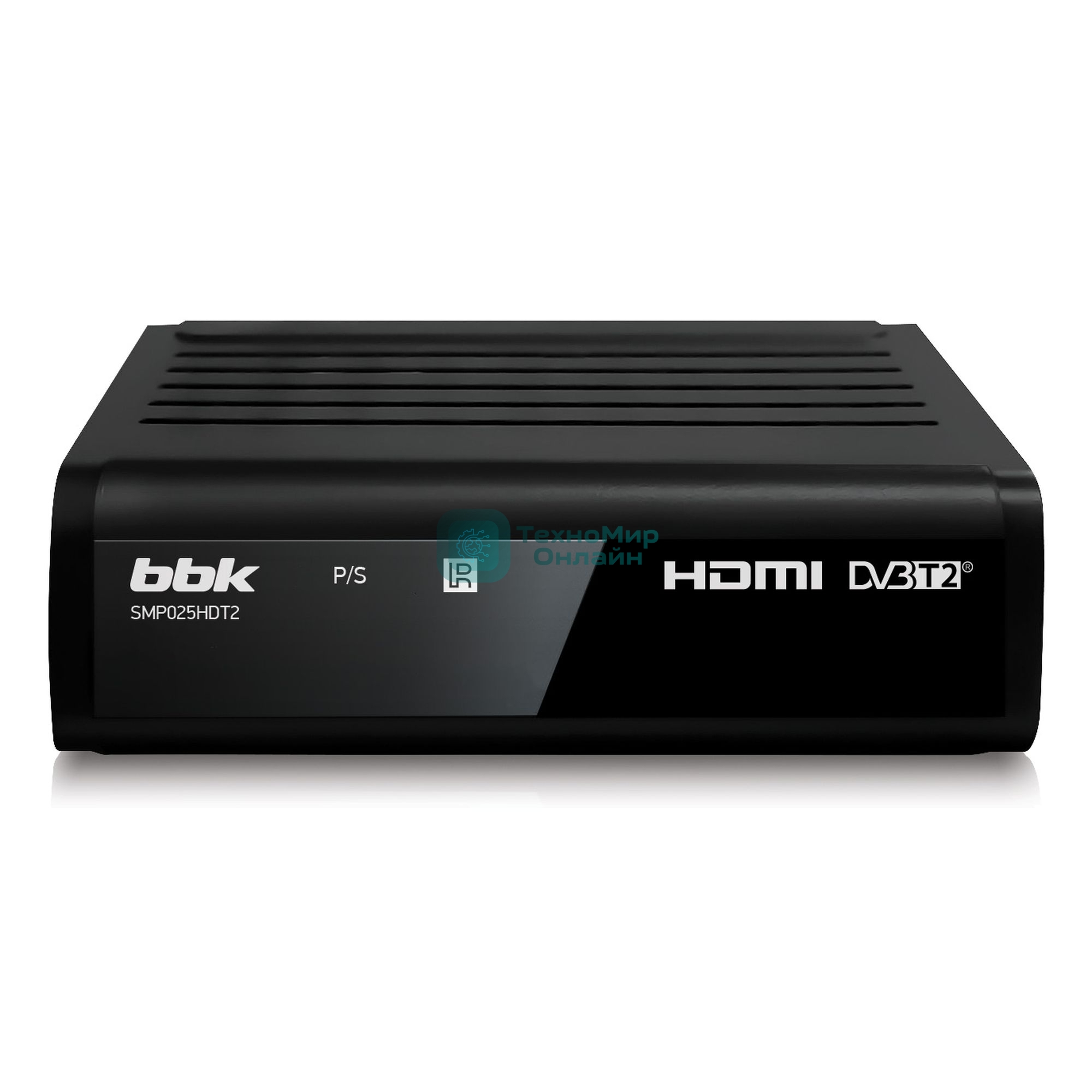 Приставка для цифрового ТВ BBK SMP025HDT2 черный, DVB-T2, DVB-T, HDMI, USB 2.0