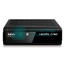 Приставка для цифрового ТВ BBK SMP025HDT2 черный, DVB-T2, DVB-T, HDMI, USB 2.0