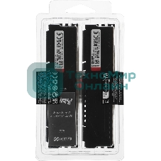 Оперативная память Kingston Fury Beast, DDR5, 64GB (2x32GB), 5600MHz, CL40, DIMM, радиатор, черный