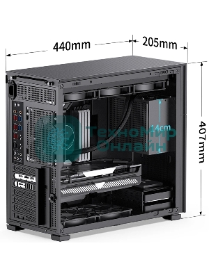Компьютерный корпус JONSBO Computer Case D41 MESH version черный
