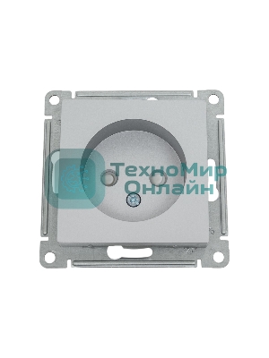 Механизм розетки 1-м СП AtlasDesign без заземл. защ. шторки 16А алюм. SchE ATN000349