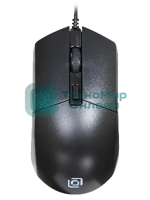 Мышь проводная Oklick 207M черный, 2400 dpi, USB, кнопки - 4
