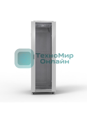 Шкаф серверный NTSS Премиум NTSS-R47U60100GS, напольный 47U 600x1000мм пер.дв.стекл металл 900кг серый 2210мм IP20
