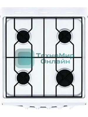 Плита газовая Лада Nova RG 24042 W белый, конфорок 4 газовых, духовка 50 л, 50 см x 85 см x 60 см